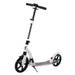 Teen/Adult Kick Scooter | Quick-Fold Design with Adjustable Handlebar (White Edition) - Little and Giant Explorers HOMCOM