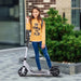 Teen/Adult Urban Kick Scooter with Double Shock Absorption in White - Little and Giant Explorers HOMCOM