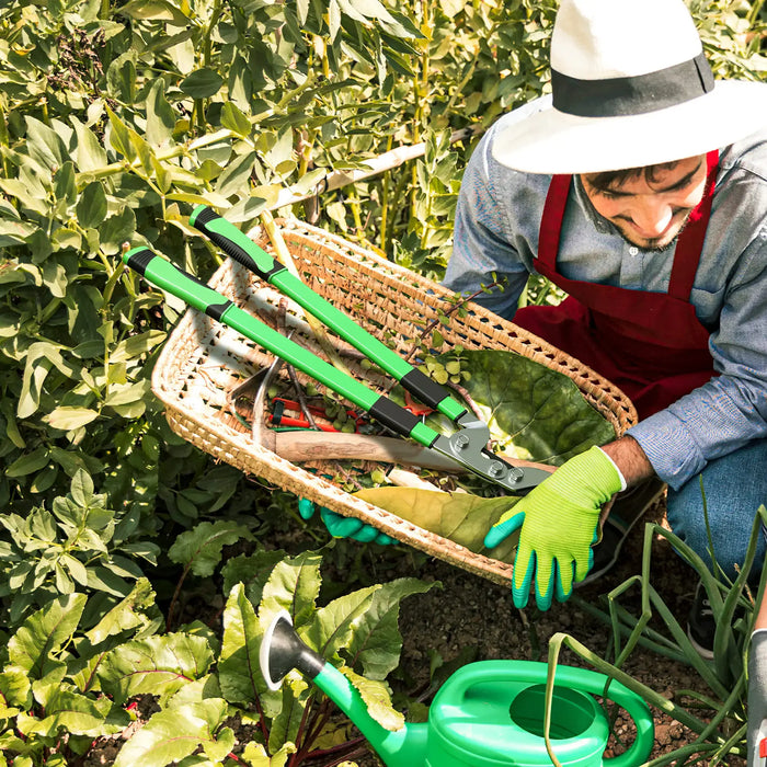 Telescopic Tree Loppers | Polished Non-Stick Coated Steel Blades with Anti-Slip Grip - Little and Giant Explorers Outsunny