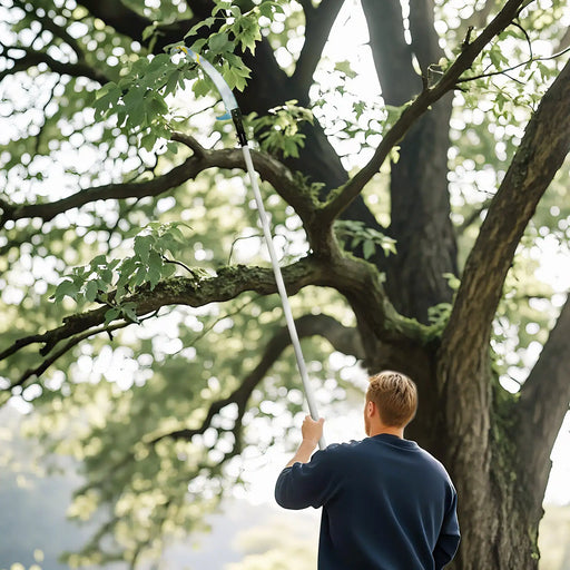 Telescopic Tree Pruner | Metal Aluminium with Hook Knives and Double Tighten Screws - Little and Giant Explorers Outsunny