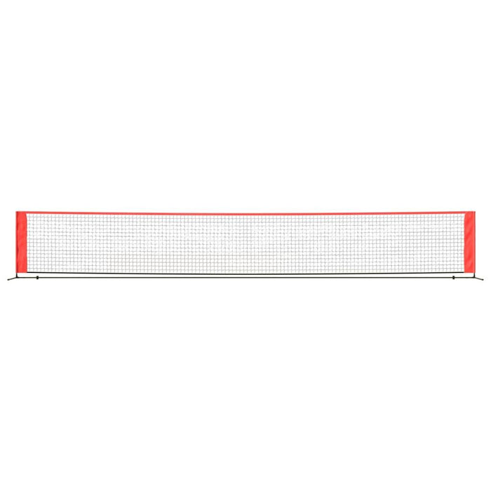 Tennis Net in Black and Red (600 x 100 x 87cm) - Little and Giant Explorers vidaXL