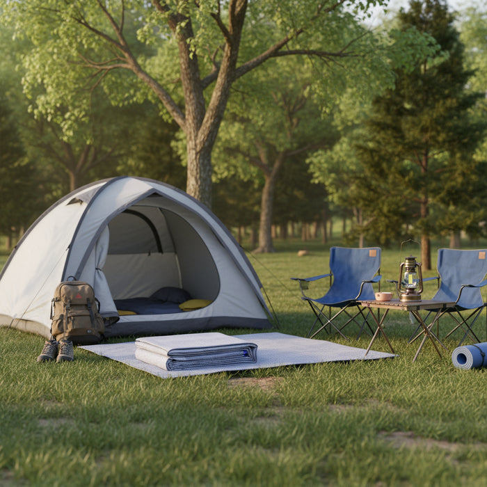 Tent Carpet in Blue (250 x 200cm) - Little and Giant Explorers vidaXL