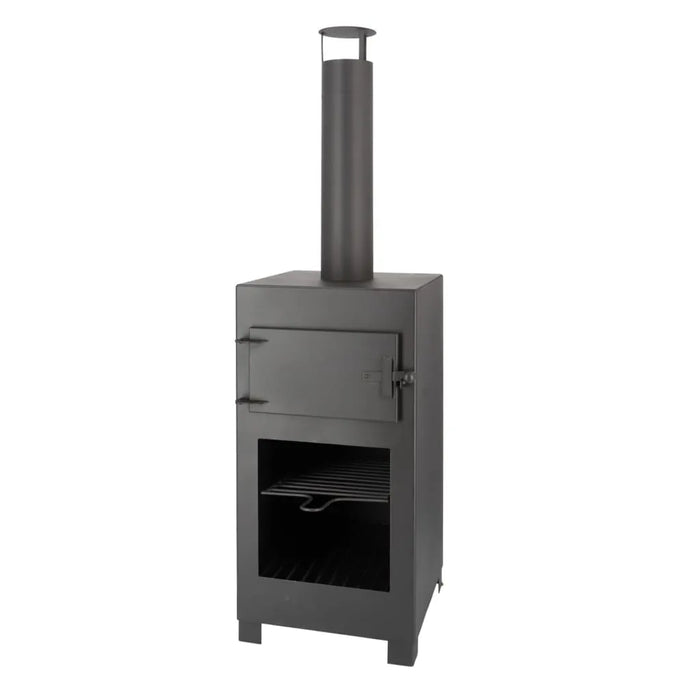 Terrace Stove with Pizza Oven in Black - Little and Giant Explorers Esschert Design