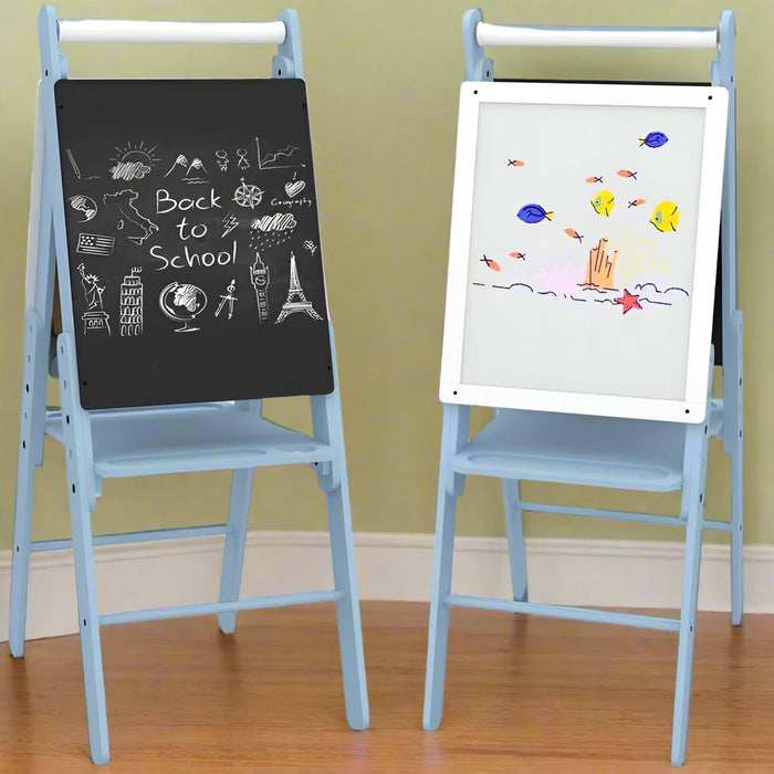 Three-In-One Easel for Kids with Paper Roll and Adjustable Height - Little and Giant Explorers AIYAPLAY