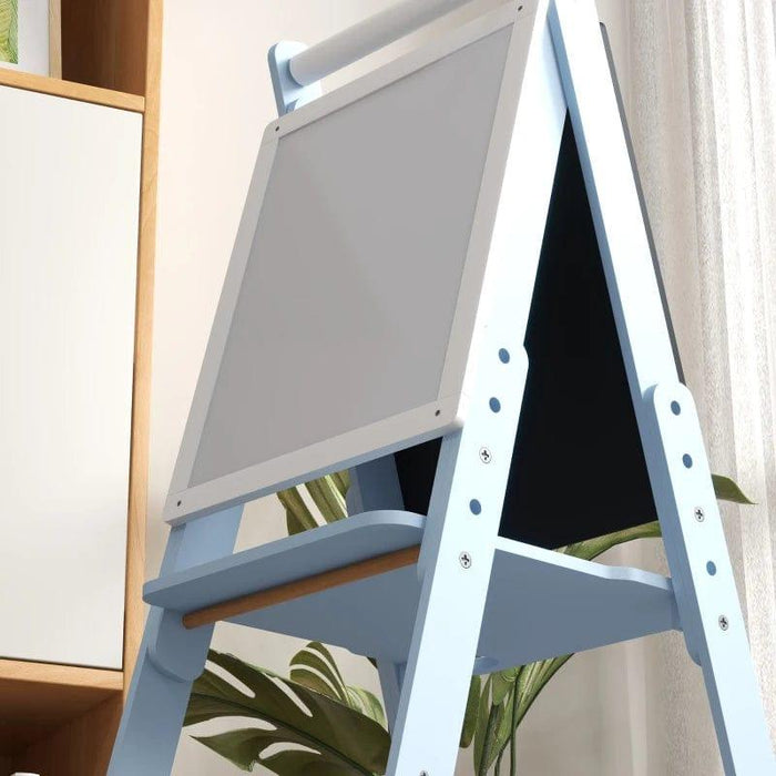 Three-In-One Easel for Kids with Paper Roll and Adjustable Height - Little and Giant Explorers AIYAPLAY