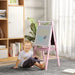 Three-In-One Easel for Kids with Paper Roll and Adjustable Height - Little and Giant Explorers AIYAPLAY