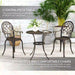 Three-Piece Elegant Aluminium Garden Set in Bronze Tone - Little and Giant Explorers Outsunny