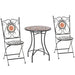 Three Piece Mosaic Bistro Table Set - Little and Giant Explorers Outsunny