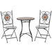 Three Piece Mosaic Bistro Table Set - Little and Giant Explorers Outsunny