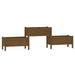 Tiered Planter in Honey Brown (245.5 x 44 x 75cm) - Little and Giant Explorers vidaXL