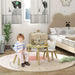 Toddler Activity Table Chair Set | Bear-Shaped Backrest with Convertible Design - Little and Giant Explorers AIYAPLAY
