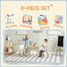 Toddler Activity Table Chair Set | Bear-Shaped Backrest with Convertible Design - Little and Giant Explorers AIYAPLAY