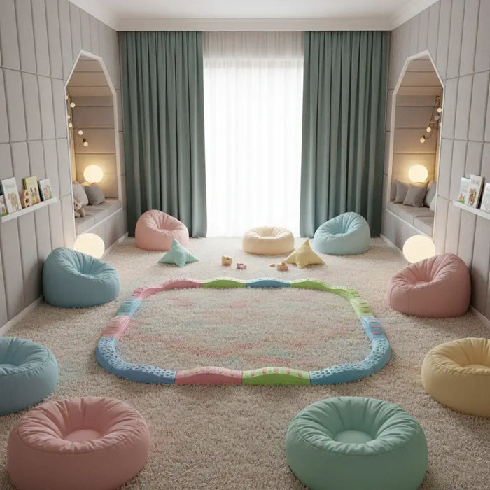 Toddler Balance Tactile Board Set – Multicolour | 20-Piece Obstacle Course COSTWAY - Little and Giant Explorers Costway