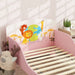 Cute Animal-Themed Toddler Bed with Safety Rails (77 x 143cm) - Little and Giant Explorers AIYAPLAY