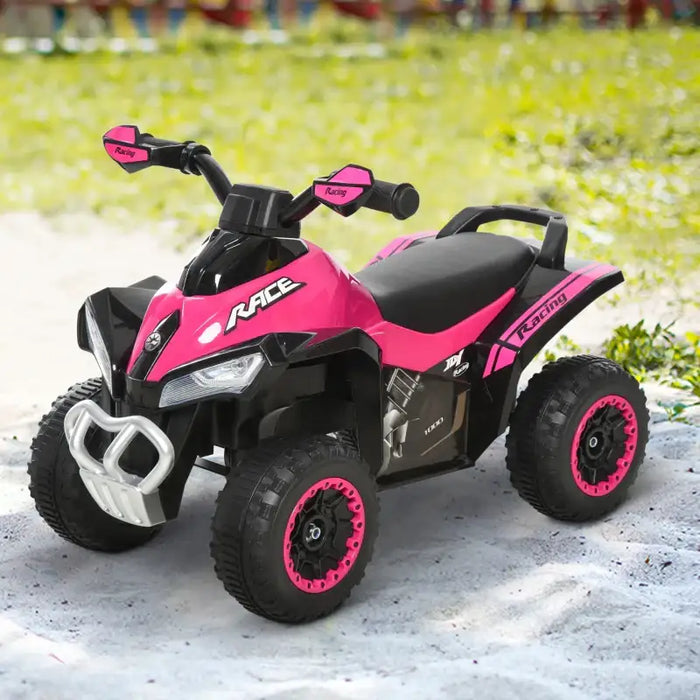Toddler Quad Bike Ride-On - Pink | Foot-to-Floor Vehicle and Balance Training HOMCOM - Little and Giant Explorers HOMCOM