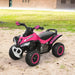Toddler Quad Bike Ride-On - Pink | Foot-to-Floor Vehicle and Balance Training HOMCOM - Little and Giant Explorers HOMCOM