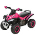 Toddler Quad Bike Ride-On - Pink | Foot-to-Floor Vehicle and Balance Training HOMCOM - Little and Giant Explorers HOMCOM