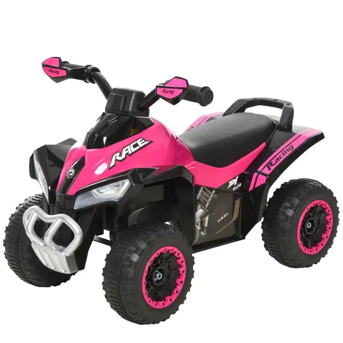 Toddler Quad Bike Ride-On - Pink | Foot-to-Floor Vehicle and Balance Training HOMCOM - Little and Giant Explorers HOMCOM