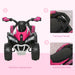 Toddler Quad Bike Ride-On - Pink | Foot-to-Floor Vehicle and Balance Training HOMCOM - Little and Giant Explorers HOMCOM