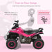 Toddler Quad Bike Ride-On - Pink | Foot-to-Floor Vehicle and Balance Training HOMCOM - Little and Giant Explorers HOMCOM