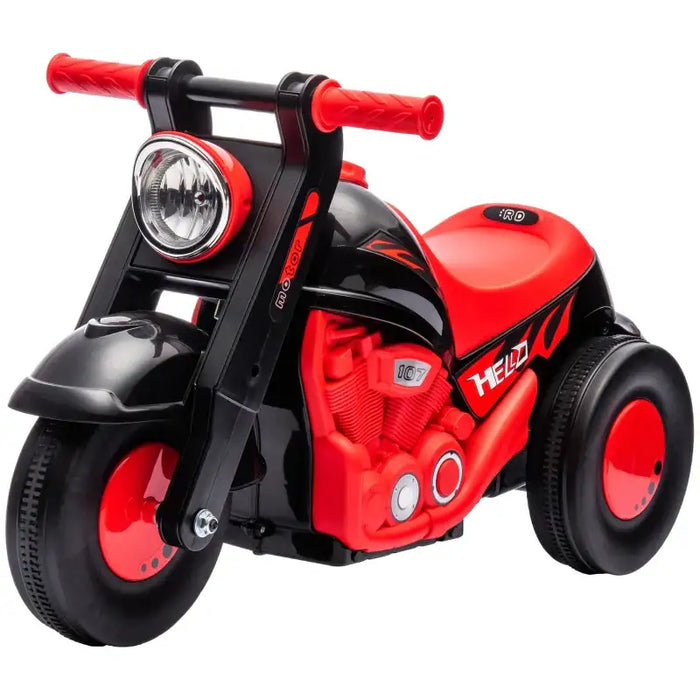 Kids Ride On Motorcycle with Music and Bubbles in Red - Little and Giant Explorers AIYAPLAY