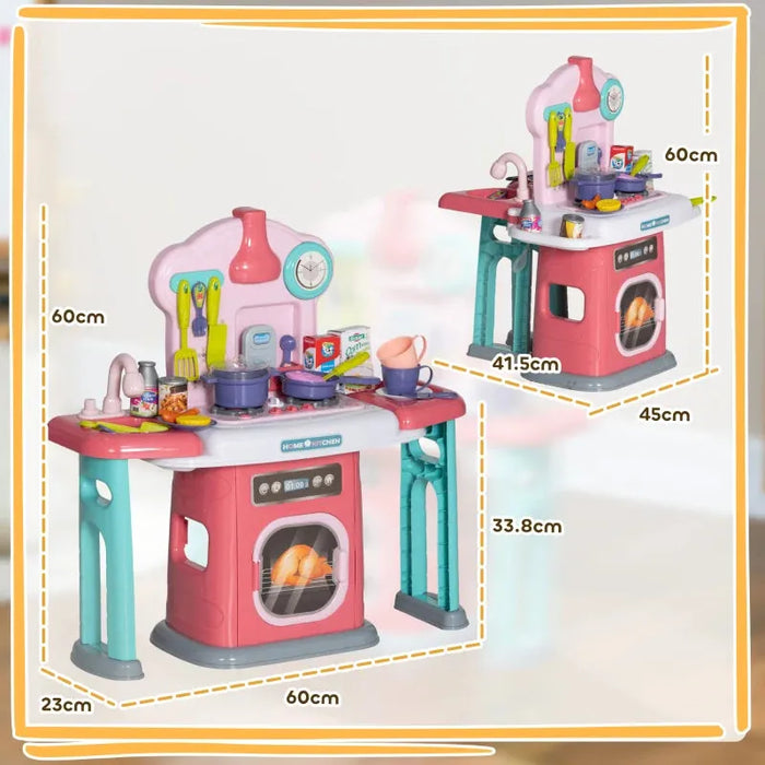 Toy Kitchen with Rotating Side Tables - Little and Giant Explorers AIYAPLAY