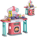 Toy Kitchen with Rotating Side Tables - Little and Giant Explorers AIYAPLAY