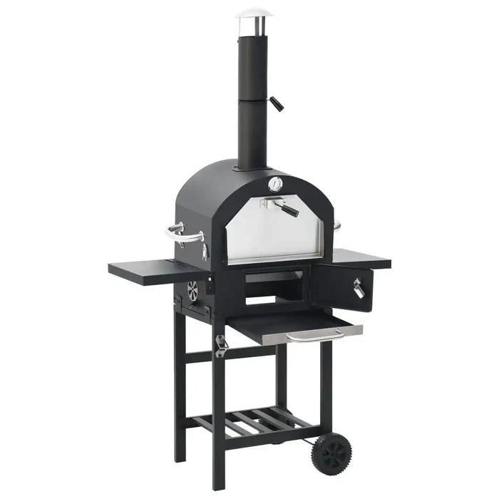 Outdoor Pizza Oven with Pizza Stone - Little and Giant Explorers vidaXL