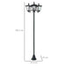 Traditional Victorian Style 3-Way Head Garden Solar Post Lamp 1.8m - Little and Giant Explorers Outsunny