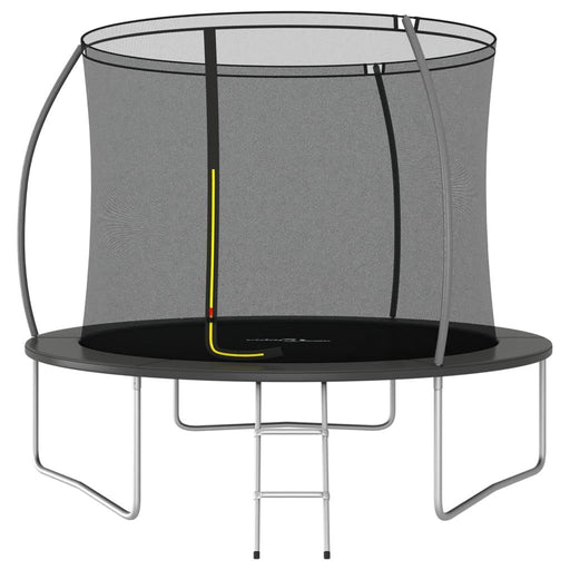 Trampoline Set Ø261cm in Black - Little and Giant Explorers vidaXL