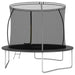 Trampoline Set Ø261cm in Black - Little and Giant Explorers vidaXL