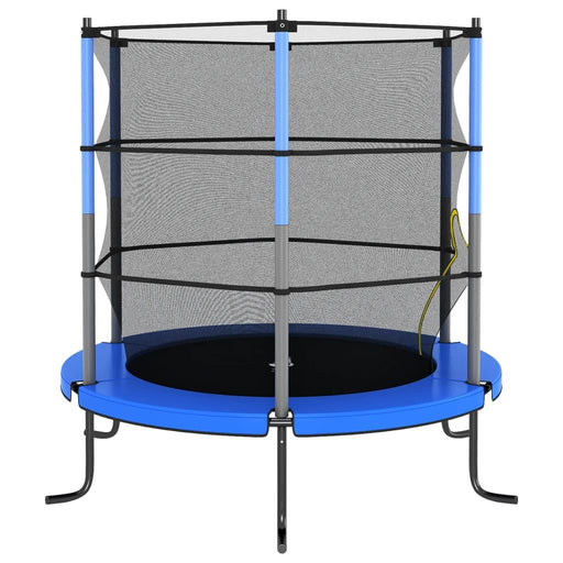 Trampoline with Safety Net in Blue Ø140cm - Little and Giant Explorers vidaXL