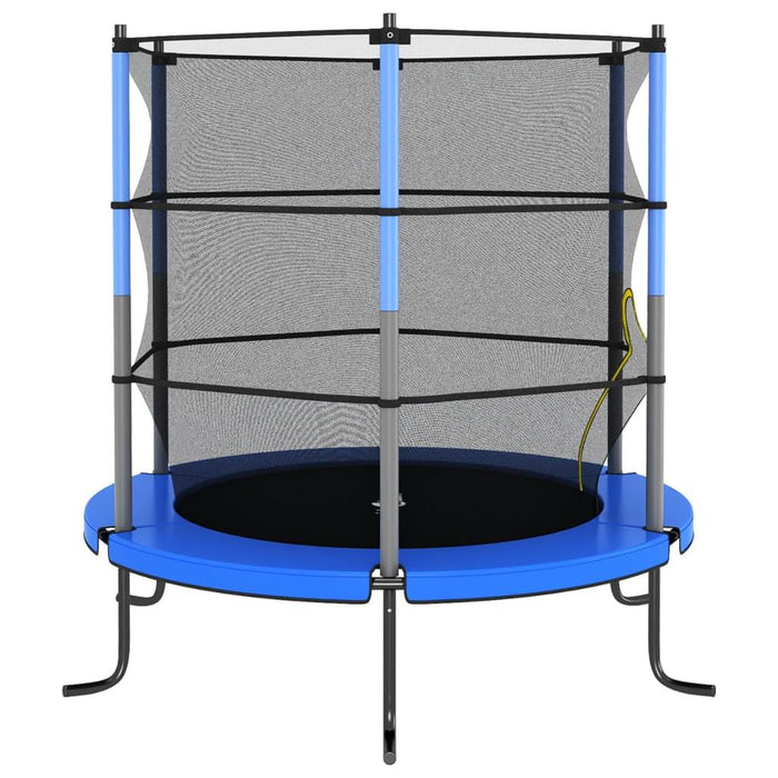 Trampoline with Safety Net in Blue Ø140cm - Little and Giant Explorers vidaXL