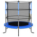 Trampoline with Safety Net in Blue Ø140cm - Little and Giant Explorers vidaXL