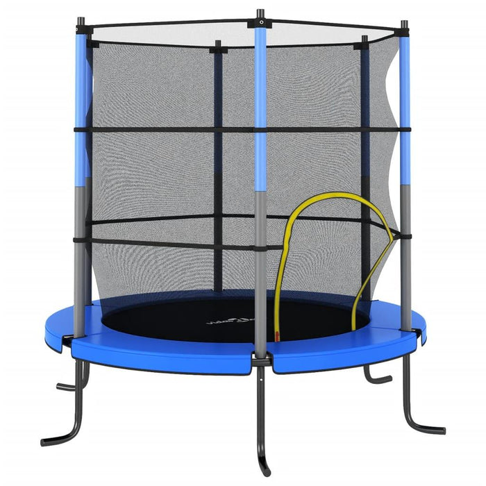 Trampoline with Safety Net in Blue Ø140cm - Little and Giant Explorers vidaXL