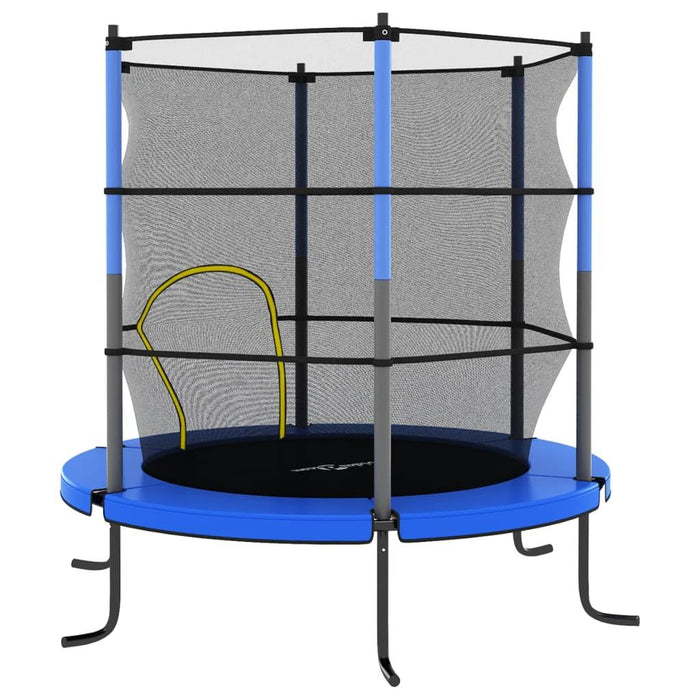 Trampoline with Safety Net in Blue Ø140cm - Little and Giant Explorers vidaXL