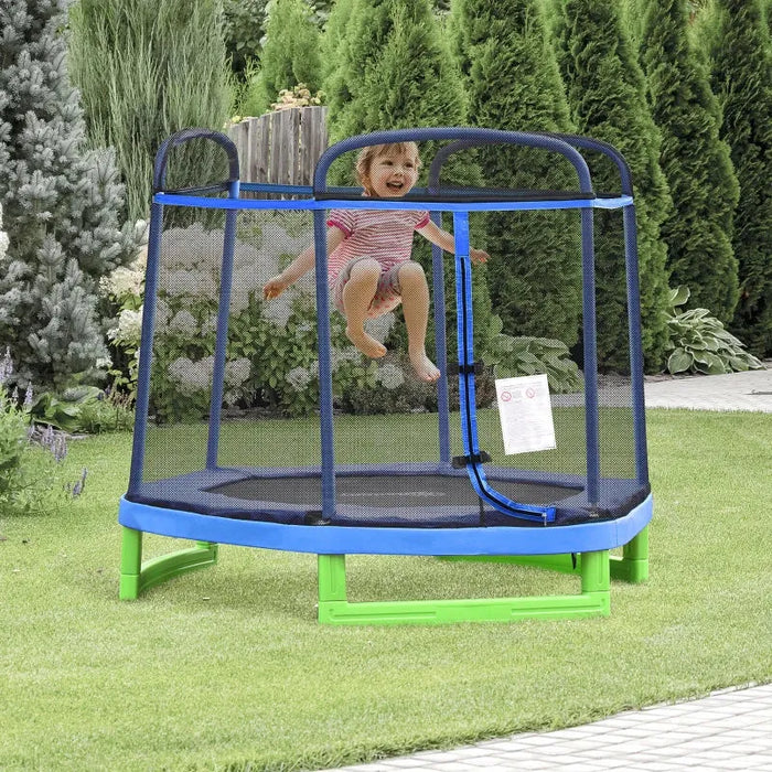 Trampoline with Security Enclosure Ø200cm - Little and Giant Explorers HOMCOM