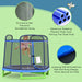 Trampoline with Security Enclosure Ø200cm - Little and Giant Explorers HOMCOM