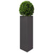 Triangular Steel Garden Planter in Black (30 x 26 x 75cm) - Little and Giant Explorers vidaXL