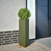 Triangular Steel Garden Planter in Olive Green (30 x 26 x 75cm) - Little and Giant Explorers vidaXL