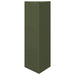 Triangular Steel Garden Planter in Olive Green (30 x 26 x 75cm) - Little and Giant Explorers vidaXL