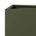 Triangular Steel Garden Planter in Olive Green (30 x 26 x 75cm) - Little and Giant Explorers vidaXL