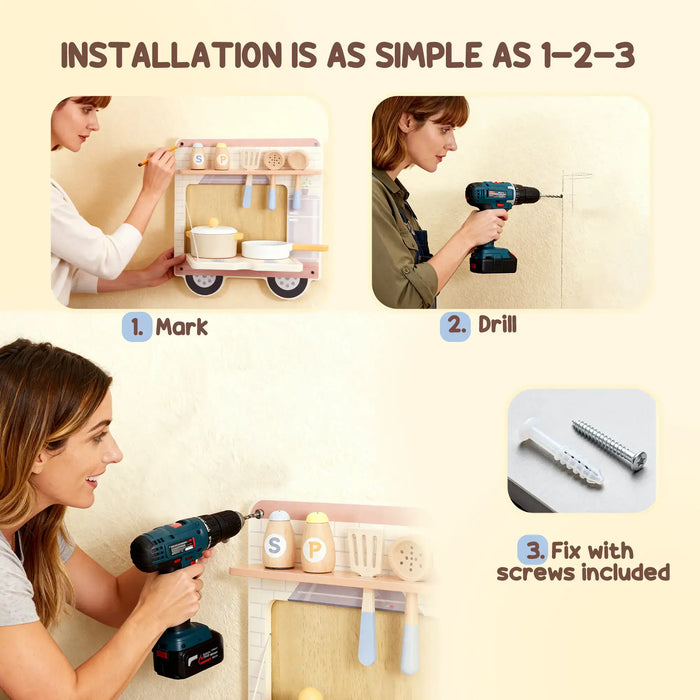 Truck-Themed Five-in-One Wall Busy Board | Montessori Activity Toy AIYAPLAY - Little and Giant Explorers AIYAPLAY
