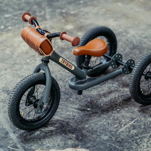 Trybike Convertible 2-in-1 Trike and Balance Bike – Vintage Grey Matte Finish | 12-Inch Spoked Wheels CO&CO - Little and Giant Explorers Co&Co