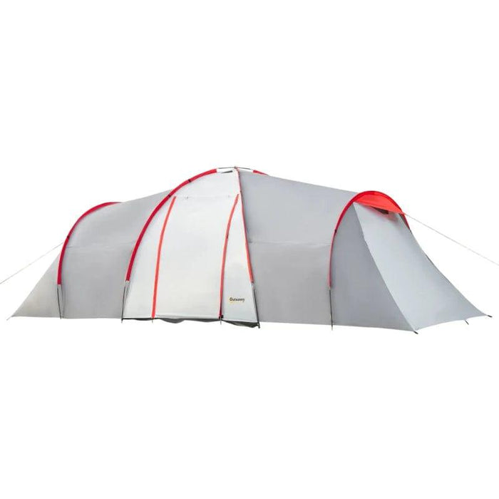 Tunnel Tent, with Two Bedrooms and Living Room and Vestibule (4 persons) - Little and Giant Explorers Outsunny