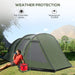 Tunnel Tent with Two Rooms and Windows (3-4 persons) - Little and Giant Explorers Outsunny