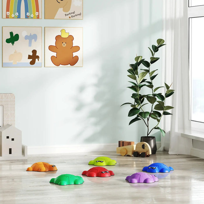 Six-Piece Turtle Balance Stepping Stones with Non-slip Edge - Little and Giant Explorers AIYAPLAY