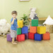 Twelve-Piece Soft Play Building Blocks - Little and Giant Explorers HOMCOM