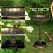 Two-Basin Bird Bath – Bronze | Outdoor Flower Pattern Bird Feeder and Water Bowl OUTSUNNY - Little and Giant Explorers Outsunny