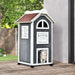 Outdoor Cat Condo Cave with 2 Floor Furniture - Little and Giant Explorers PawHut
